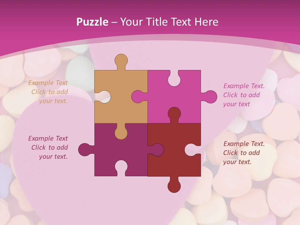 Candy Flirt Blank PowerPoint Template