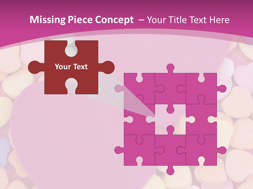 Candy Flirt Blank PowerPoint Template