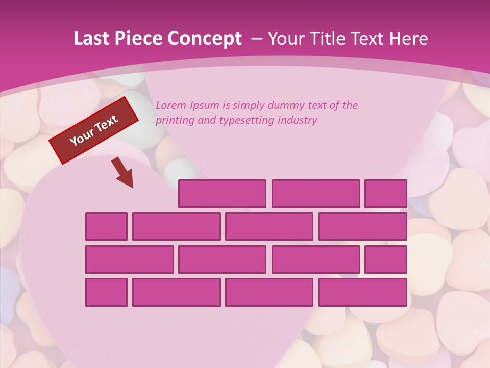 Candy Flirt Blank PowerPoint Template