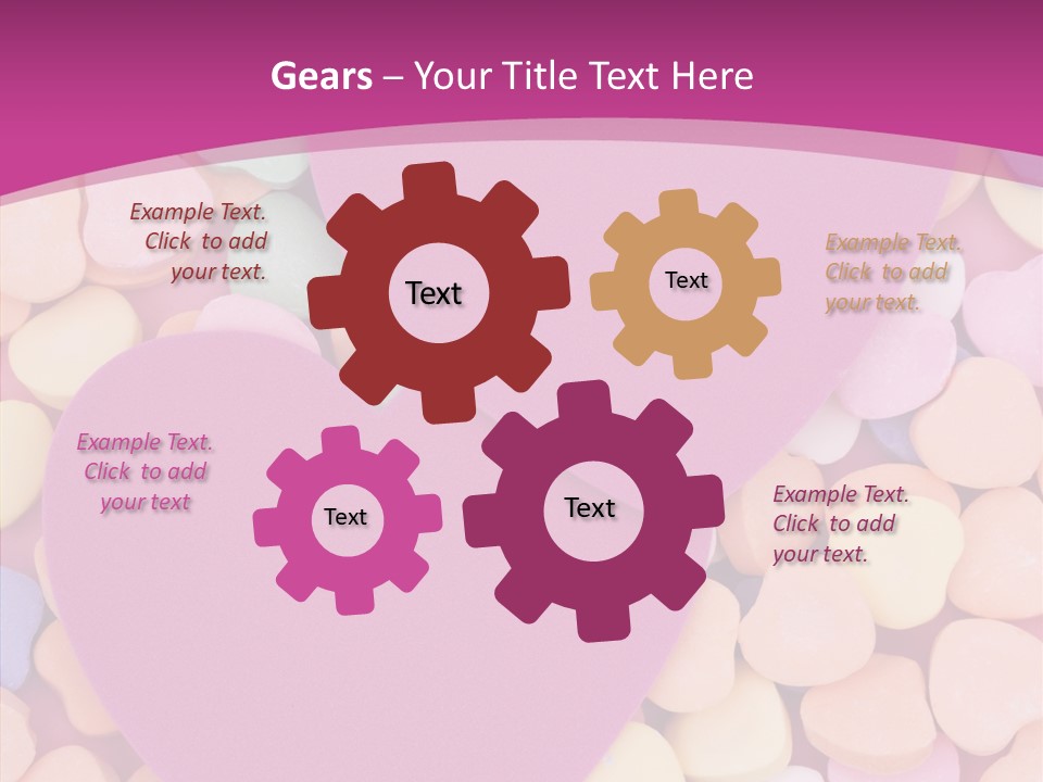 Candy Flirt Blank PowerPoint Template