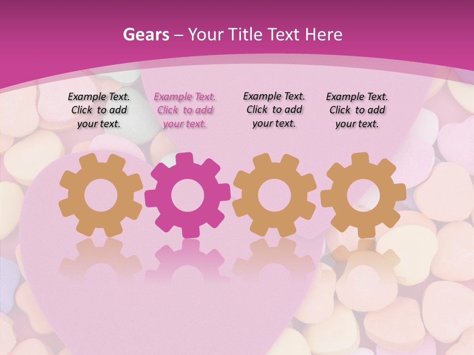 Candy Flirt Blank PowerPoint Template