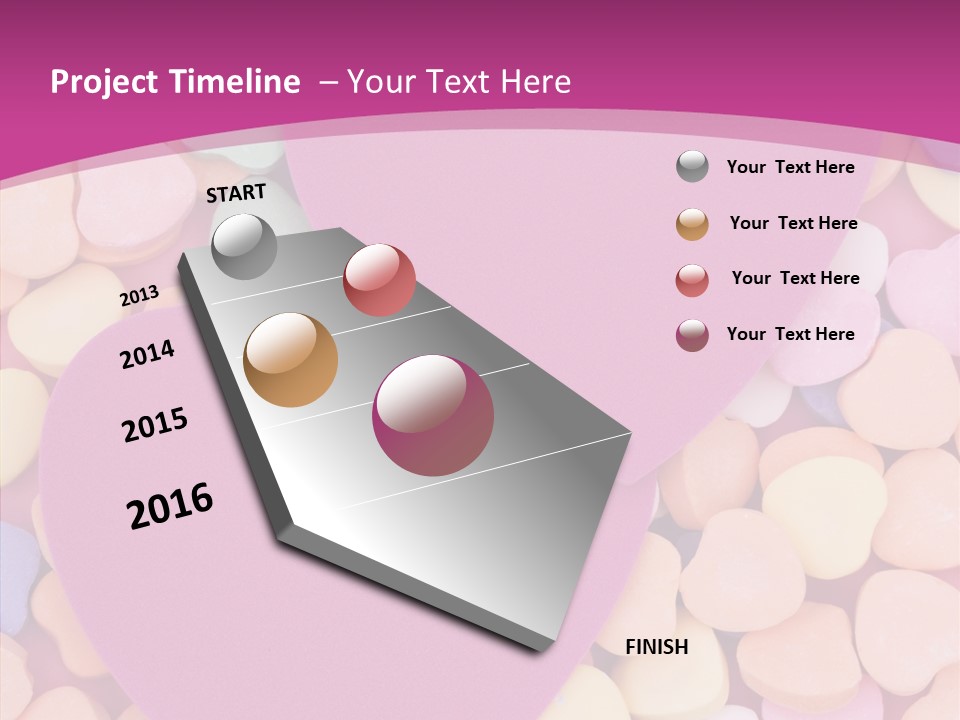 Candy Flirt Blank PowerPoint Template