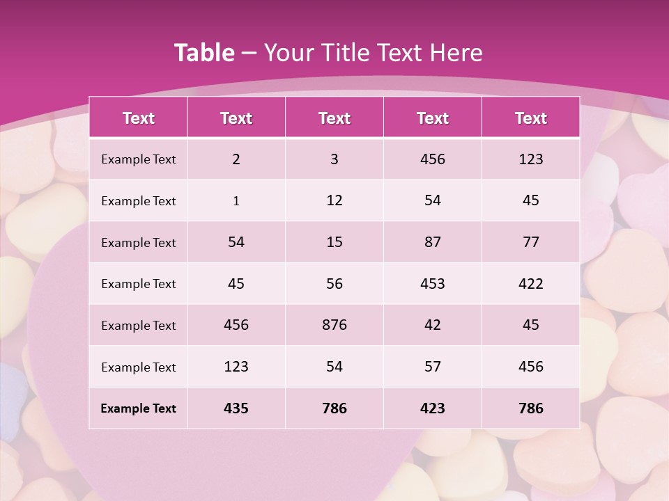 Candy Flirt Blank PowerPoint Template