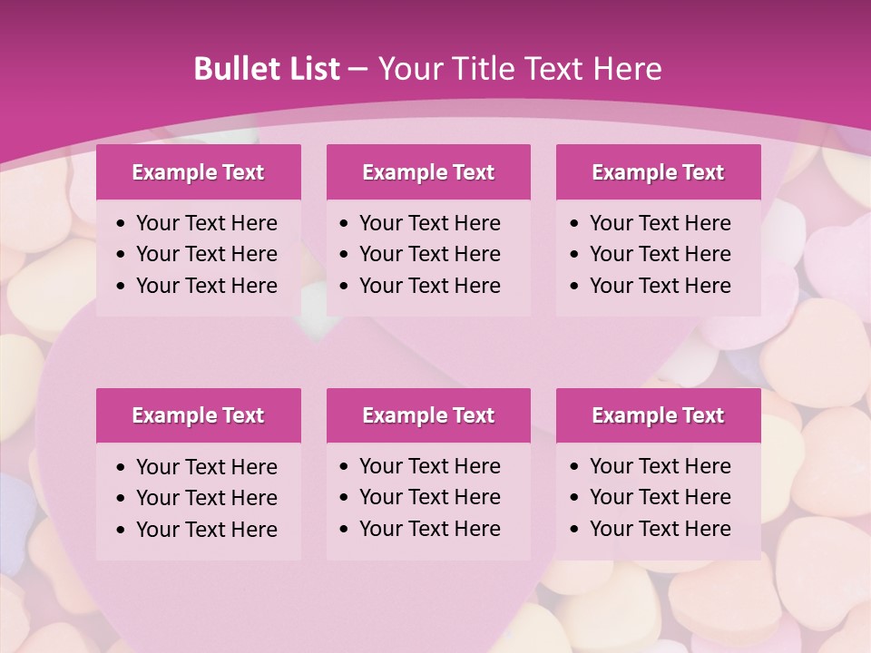 Candy Flirt Blank PowerPoint Template