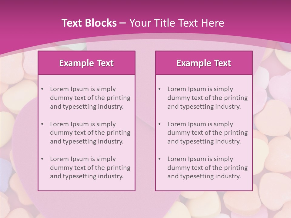 Candy Flirt Blank PowerPoint Template