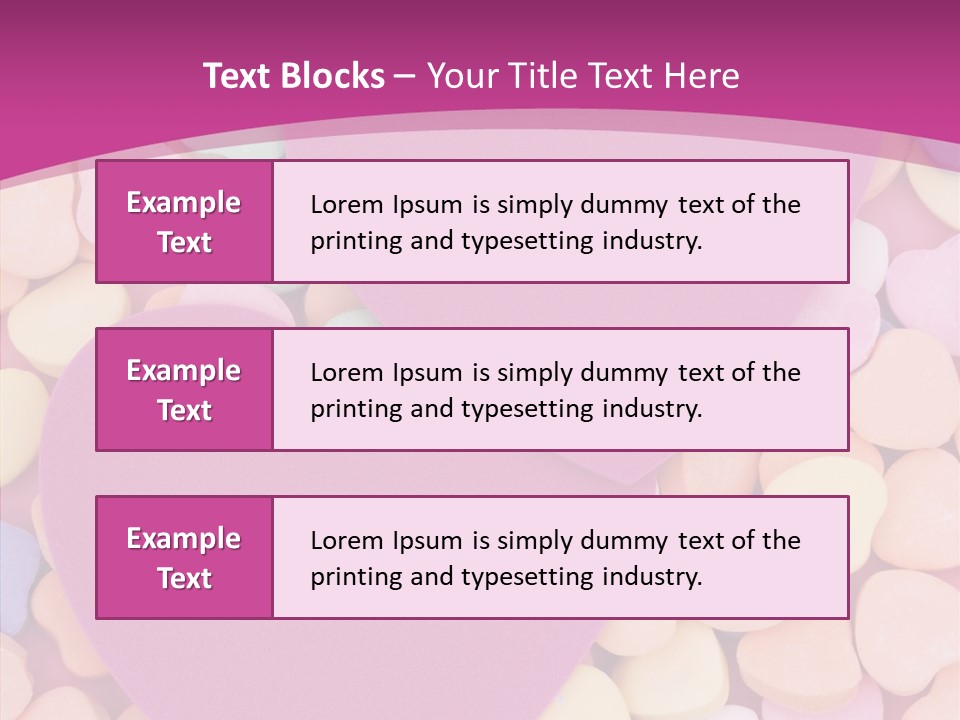 Candy Flirt Blank PowerPoint Template