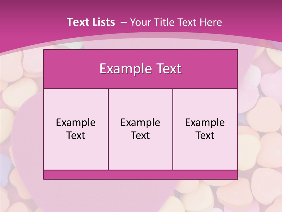Candy Flirt Blank PowerPoint Template