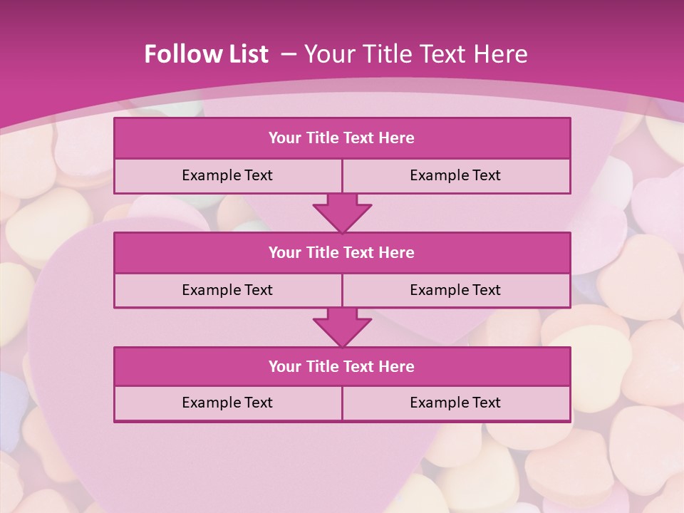 Candy Flirt Blank PowerPoint Template
