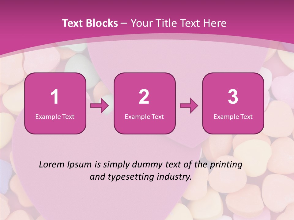 Candy Flirt Blank PowerPoint Template