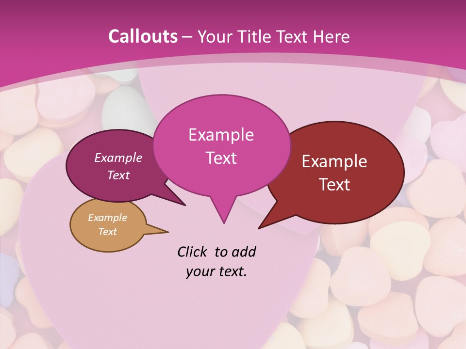 Candy Flirt Blank PowerPoint Template