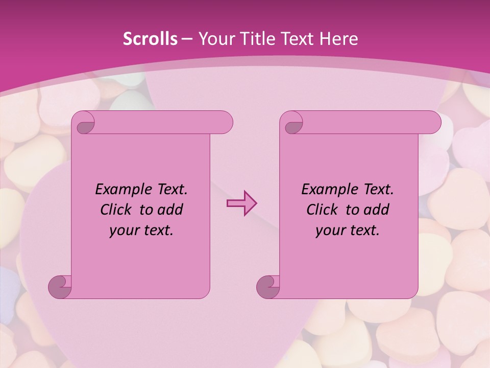 Candy Flirt Blank PowerPoint Template
