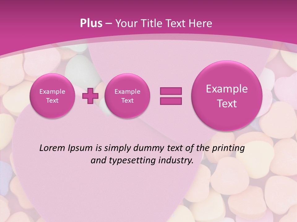 Candy Flirt Blank PowerPoint Template