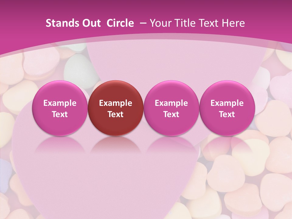 Candy Flirt Blank PowerPoint Template