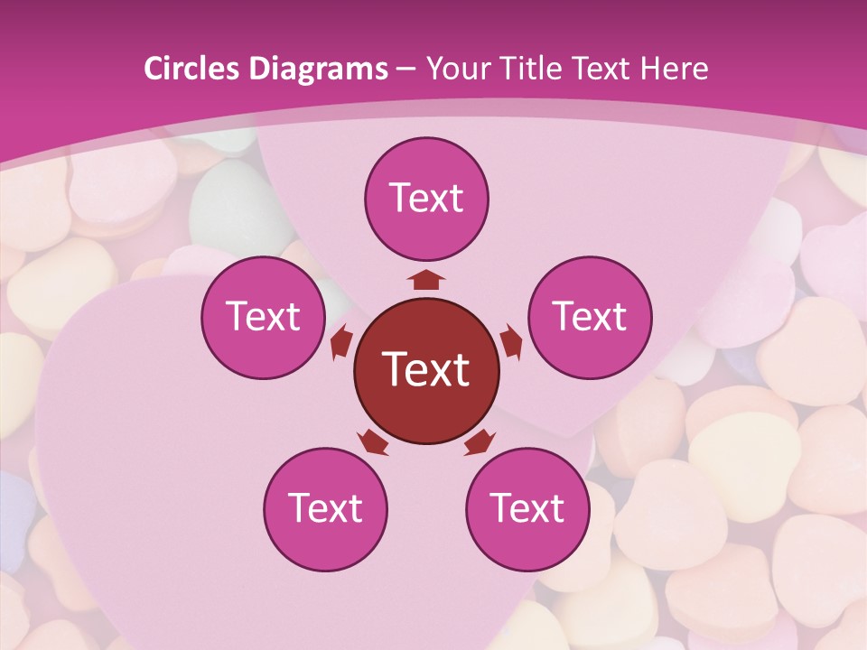 Candy Flirt Blank PowerPoint Template