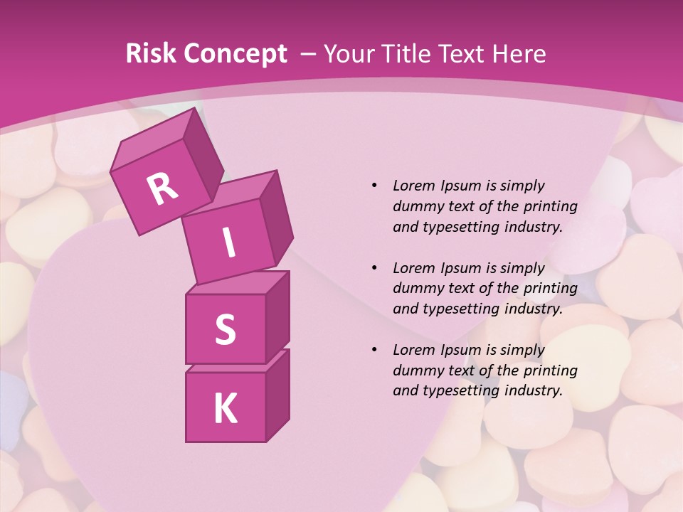 Candy Flirt Blank PowerPoint Template