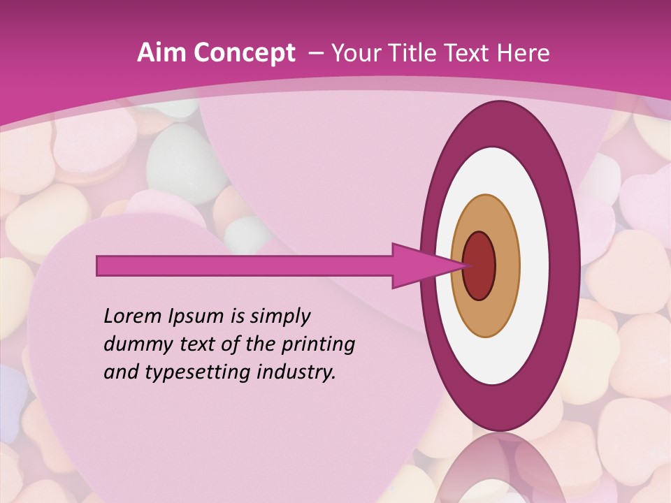 Candy Flirt Blank PowerPoint Template