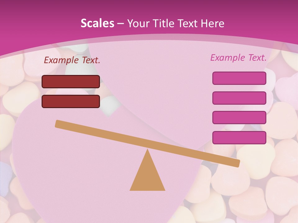 Candy Flirt Blank PowerPoint Template