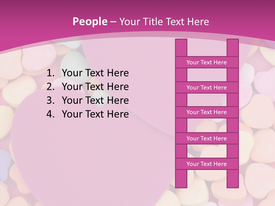 Candy Flirt Blank PowerPoint Template