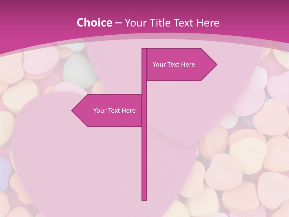 Candy Flirt Blank PowerPoint Template