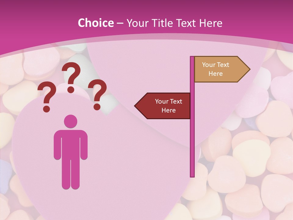 Candy Flirt Blank PowerPoint Template