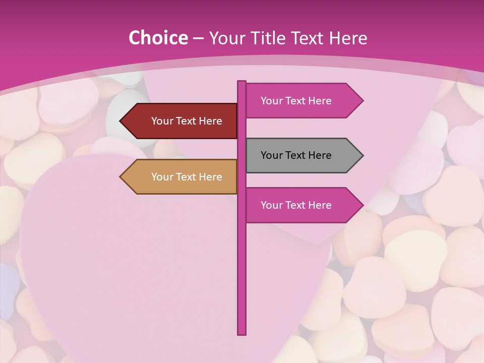 Candy Flirt Blank PowerPoint Template