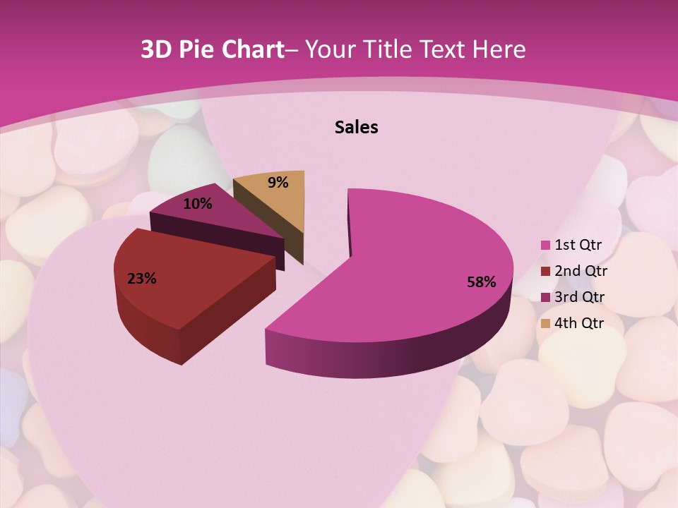 Candy Flirt Blank PowerPoint Template