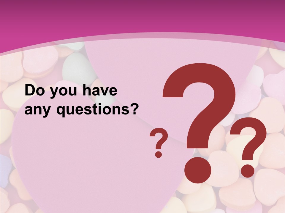 Candy Flirt Blank PowerPoint Template