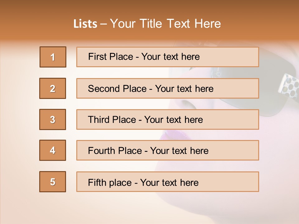 Skin Isolated Female PowerPoint Template