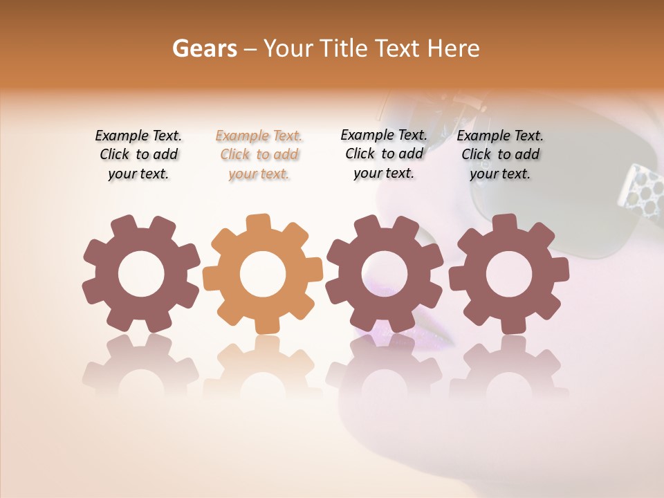 Skin Isolated Female PowerPoint Template