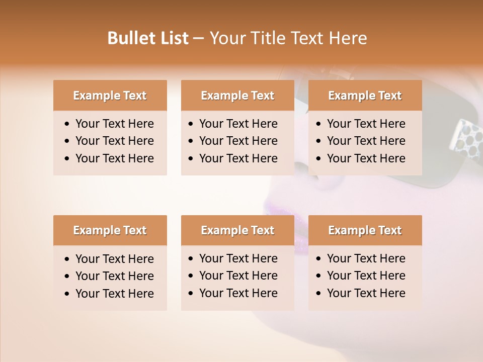 Skin Isolated Female PowerPoint Template