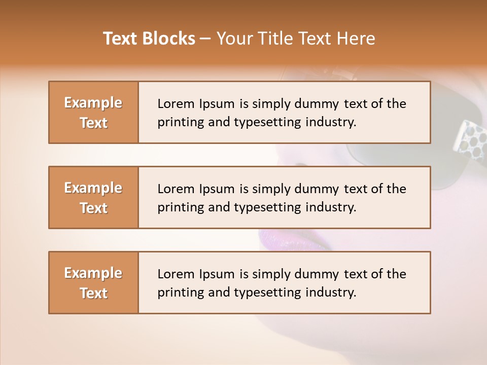 Skin Isolated Female PowerPoint Template