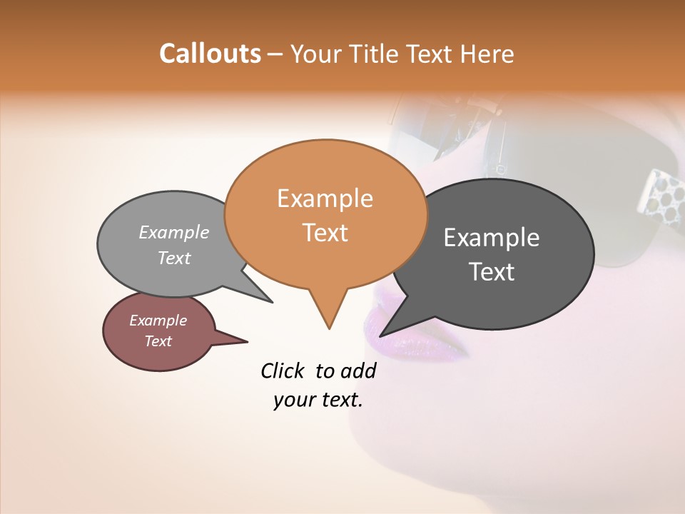 Skin Isolated Female PowerPoint Template