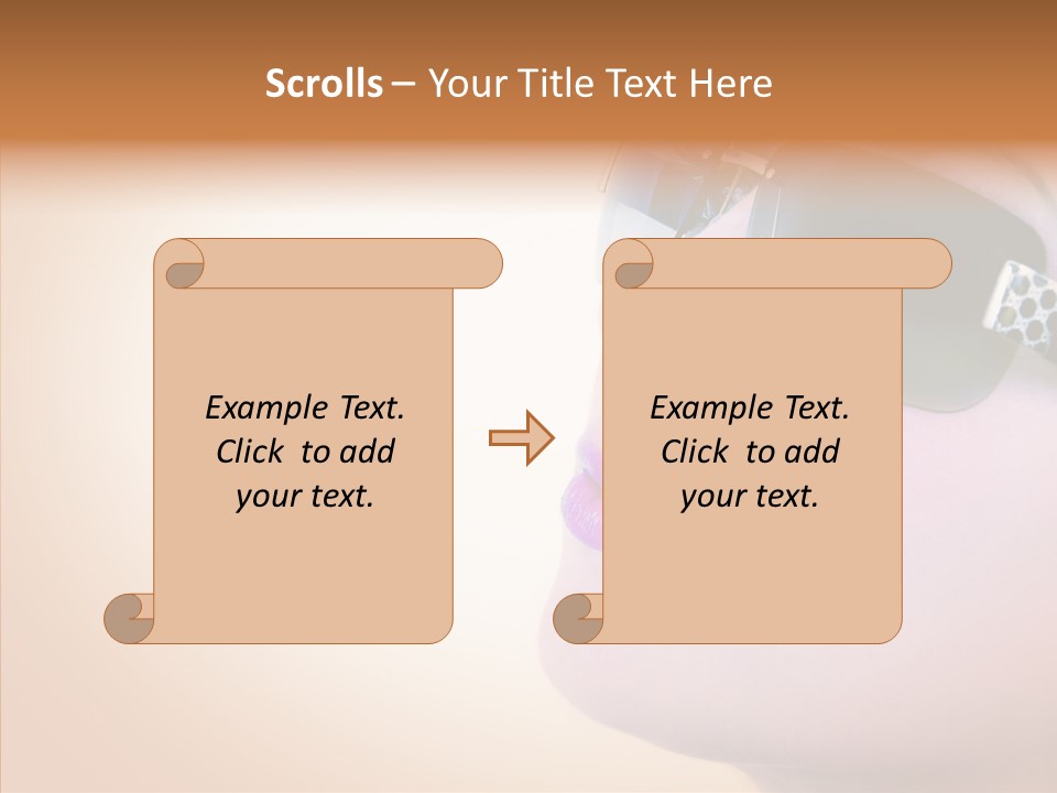 Skin Isolated Female PowerPoint Template