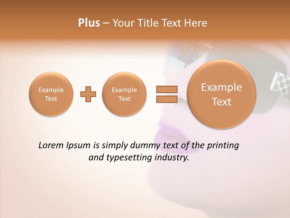 Skin Isolated Female PowerPoint Template