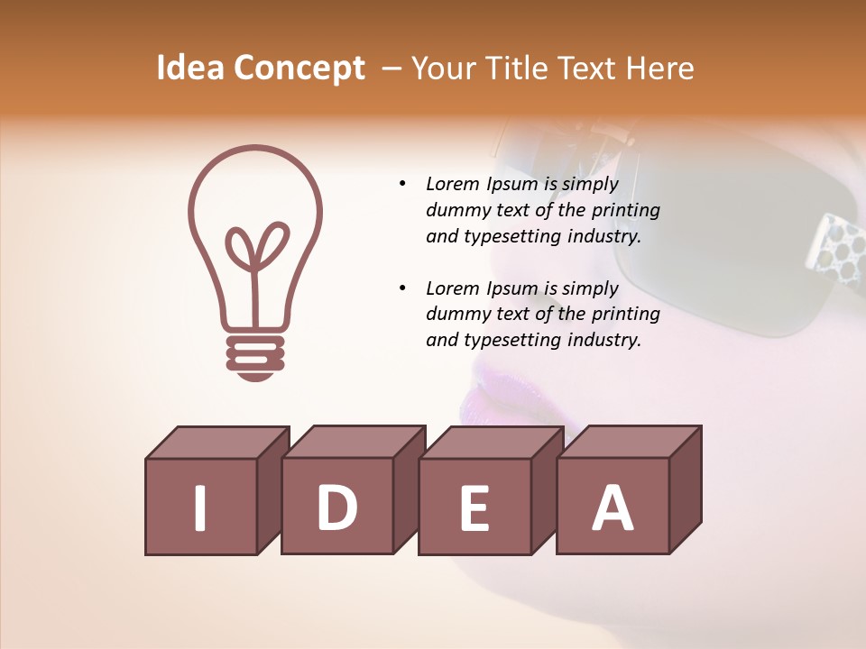 Skin Isolated Female PowerPoint Template