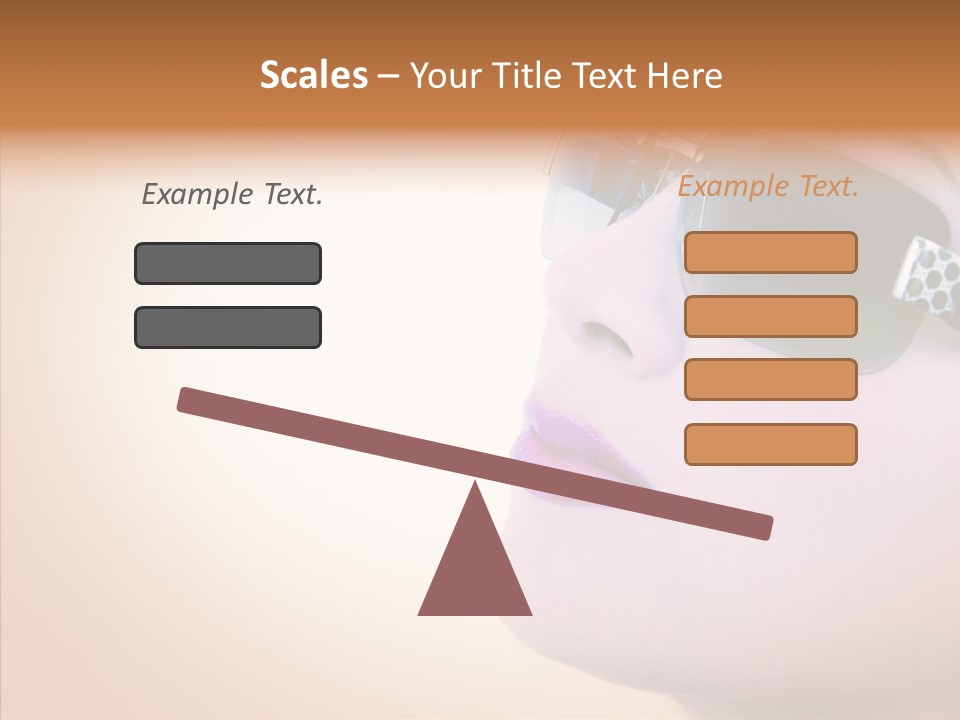 Skin Isolated Female PowerPoint Template