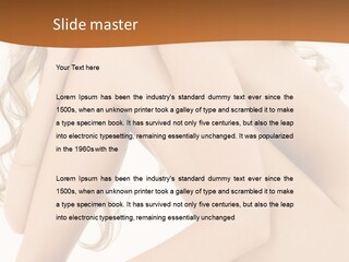 Legs Bodyscape White PowerPoint Template