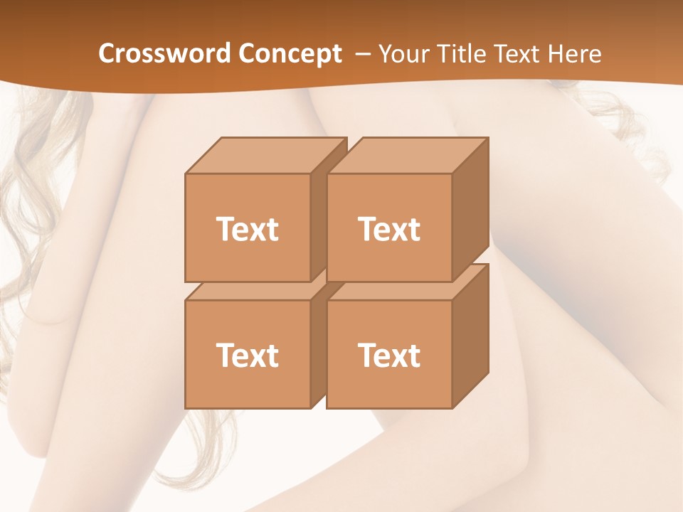 Legs Bodyscape White PowerPoint Template
