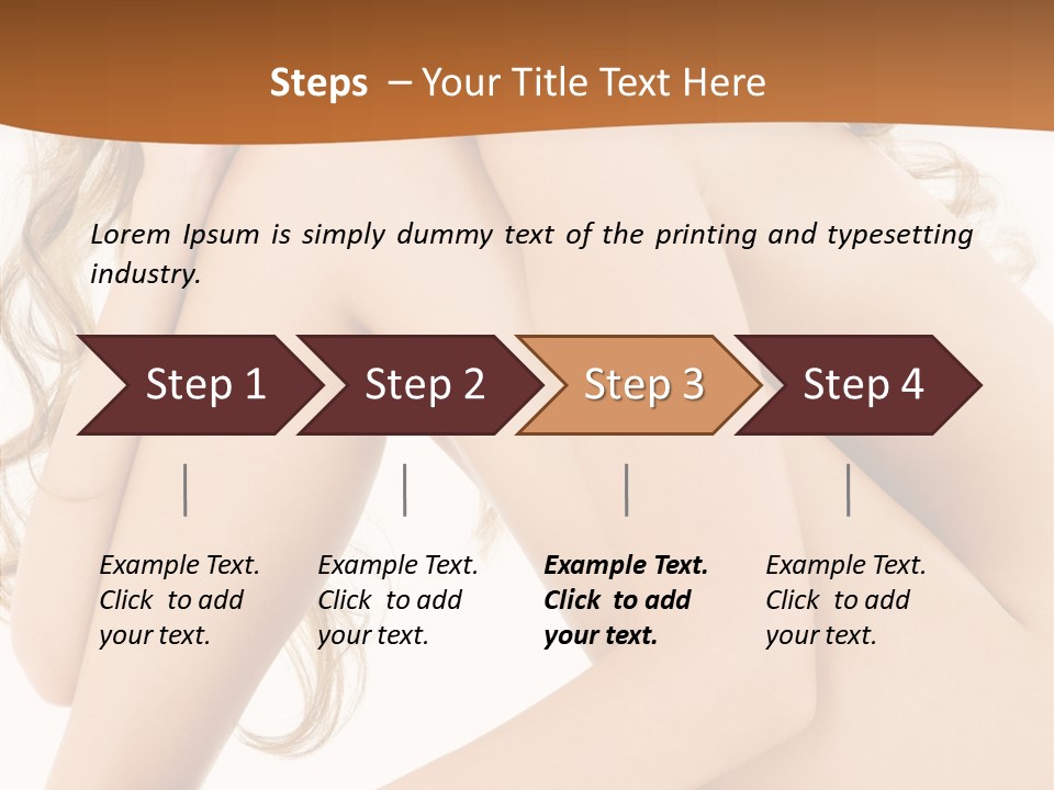 Legs Bodyscape White PowerPoint Template