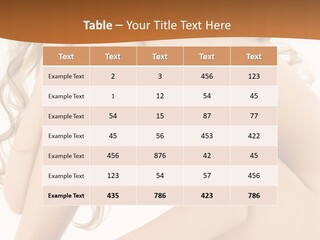 Legs Bodyscape White PowerPoint Template
