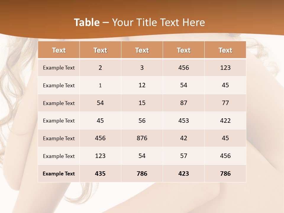 Legs Bodyscape White PowerPoint Template