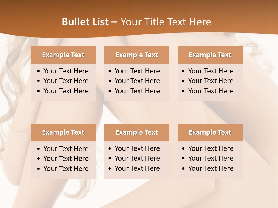 Legs Bodyscape White PowerPoint Template