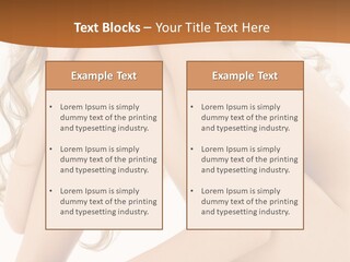 Legs Bodyscape White PowerPoint Template