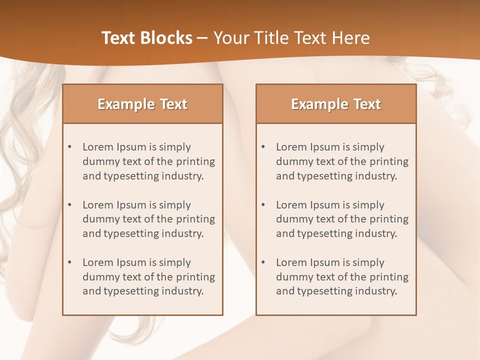 Legs Bodyscape White PowerPoint Template