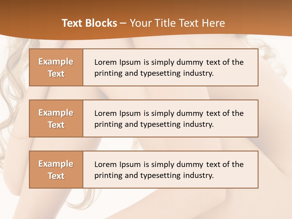 Legs Bodyscape White PowerPoint Template