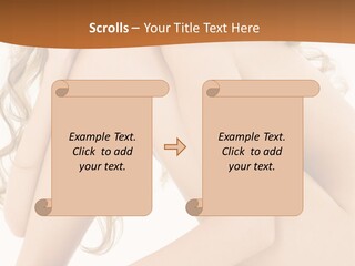 Legs Bodyscape White PowerPoint Template