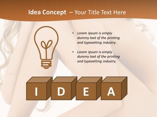 Legs Bodyscape White PowerPoint Template