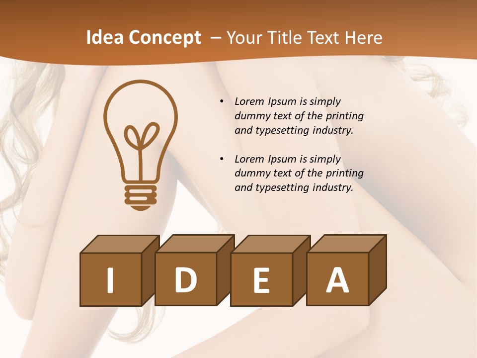 Legs Bodyscape White PowerPoint Template