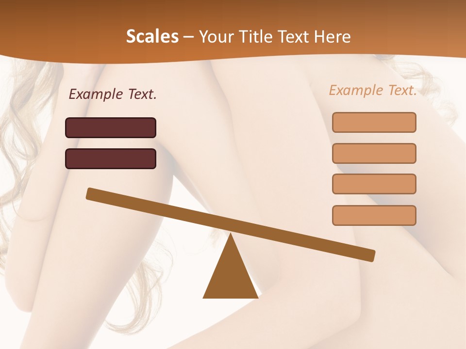 Legs Bodyscape White PowerPoint Template