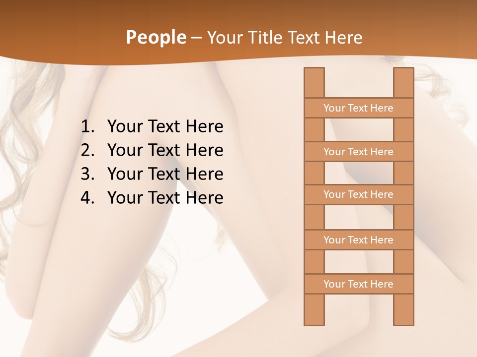 Legs Bodyscape White PowerPoint Template